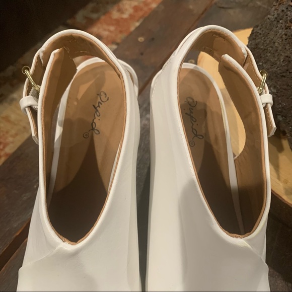 Sz 7 -QUPID- PEEP TOE SLINGBACK MULE SANDAL- EXCELLENT CONDITION -A1 - Picture 6 of 7